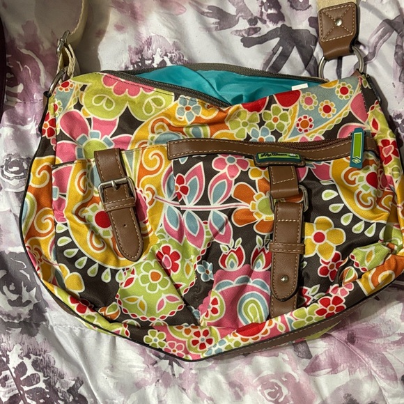 Floral Multicolor Shoulder Bag - Picture 1 of 5